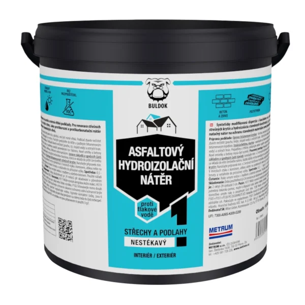 Asfaltový hydroizolační nátěr BULDOK  10kg