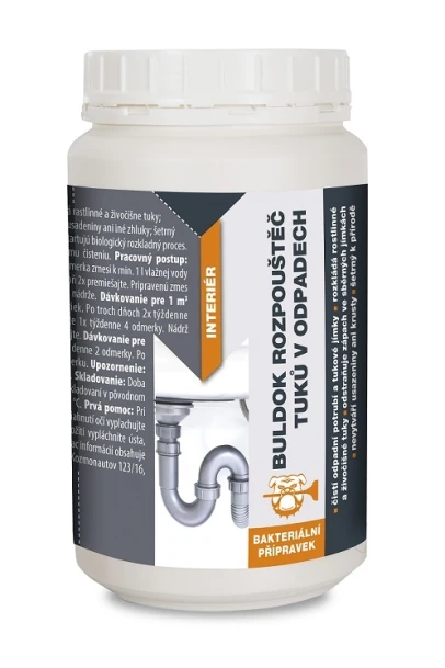 Buldok rozpouštěč tuků v odpadech 1kg