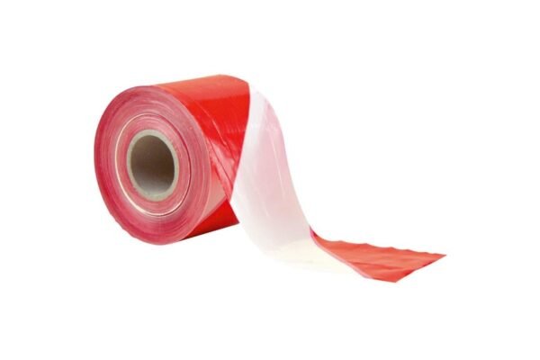 Páska varovací 80mmx250m červenobílá