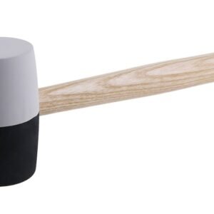 Palice gumová černobílá 65mm 34cm násada dřevo