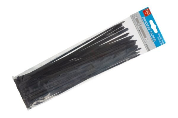 300 Pásky vázací 300x4.8mm 50ks černá