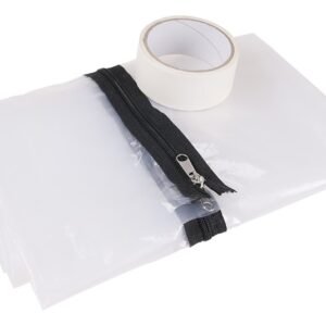 37248 Folie do dveří se zipem 1.2x2.2m, maskovací páska WESTBERG