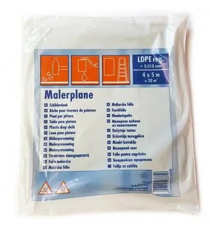 Zakrývací fólie malířská 0,018mm
