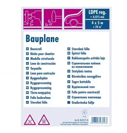 Zakrývací fólie malířská 0,075mm