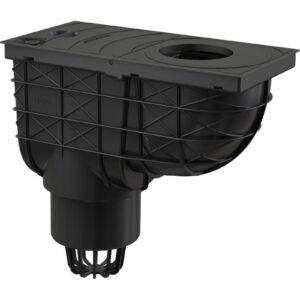 Lapač střešních splavenin přímý DN Ø 110 mm, černá