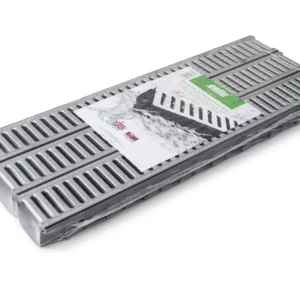 Plastový žlab A15 s pozinkovanou mříží (set)