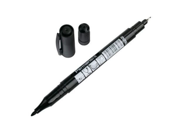 Značkovač permanentní WESTBERG oboustranný černý 140mm