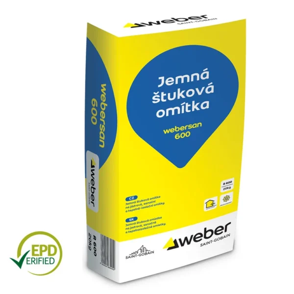 Jemná štuková omítka Weber